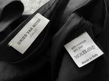 DRIES VAN NOTEN size36 イタリア製ブラックワンピース シルク混 ドリスヴァンノッテン レディース 黒_画像9