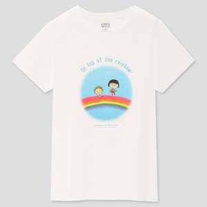 まる子 と コジコジ ちびまる子ちゃん UNIQLO ユニクロ コラボ 限定 未開封 UT Tシャツ 子供 160 女性 S ～ M タグ付 さくらももこ 白