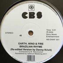 12’ Earth Wind & Fire-Brazilian Rhyme/Danny Krivit_画像1