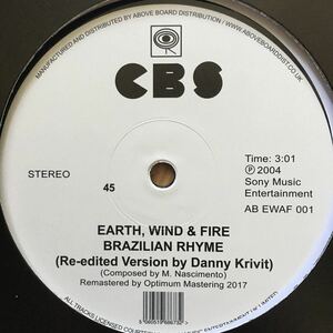 12’ Earth Wind & Fire-Brazilian Rhyme/Danny Krivit