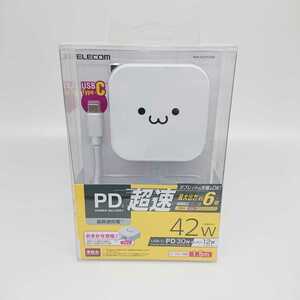 ELECOM MPA-ACCP12WF 超速 スマホ・タブレット用 AC充電器 PD対応/42W/Type-Cメス1ポート（30W）/USB-Aメス1ポート（12W）★☆未使用品☆★