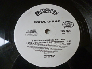 Kool G Rap / It's A Shame 試聴可　オリジナル盤 US12 激渋メロウ・ストリートサウンド・HIPHOP