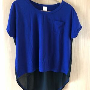 カットソー Tシャツ シャツ ブルー 青色 Ｍサイズ