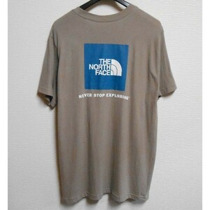 TheNorthFace*ノースフェイス*US:XL/Mグレー/ボックスロゴプリント半袖Tシャツ