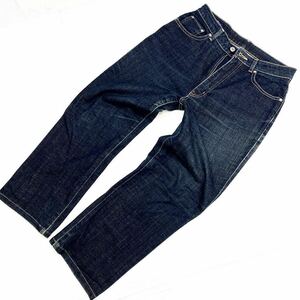  Edwin * EDWIN Denim брюки распорка джинсы 4004 futoshi . цвет ... индиго женский W32 специально значительно "надеты" .*#Ja2250