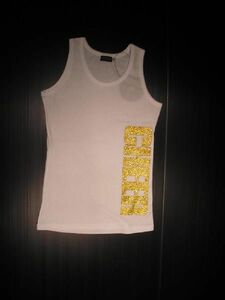 CHEER( Cheer -) tank top Gold lame with logo 150cm 67-9827