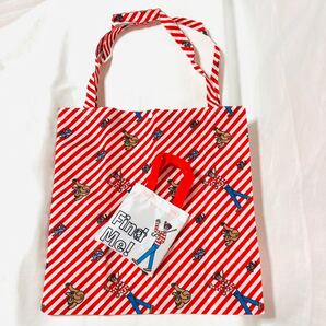 新品☆Where'sWally？エコバッグ　ウォーリーを探せ　エコバッグ　トートバッグ　ウォーリー