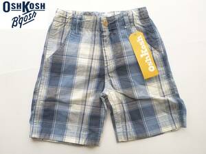  new goods OSHKOSH Oshkosh * blue group check pattern short pants 110