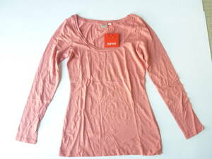  new goods SRRIT * pink cotton 100 cotton long sleeve cut and sewn XS