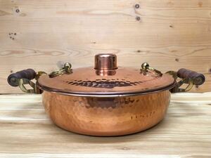 * new goods * copper made / shabu-shabu nabe /1 piece * copper product / saucepan / retro / break up ./ charge ./ meal .* unused / our shop long time period exhibition goods / considerably translation equipped / price cut / commodity explanation please look *