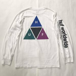 HUF ハフ ビッグロゴ ロンT ロングスリーブ カットソー Sサイズ