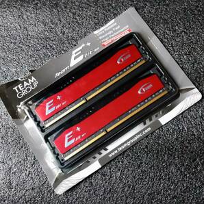 【中古】DDR3メモリ 16GB[8GB2枚組] Team TPRD38G1600HC11BK [DDR3-1600 PC3-12800]