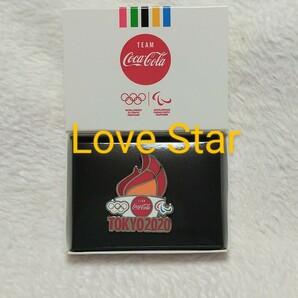 TEAM Coca-Cola 東京オリンピック 2020 記念ピンバッジ 聖火 限定 非売品 コカ・コーラ TOKYO