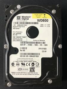 【送料無料】 WD800JD - 75HKA1 【Western Digital】 【80GB】 【3.5インチHDD】 【SATA】