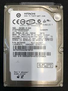 【送料無料】 HTS545050B9SA00 【HITACHI】【500GB】【2.5インチHDD】【SATA】