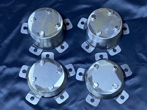 ■ 新品: 07ギガ 10穴 大型用22.5 リヤ取付ブラケット金具 1デフ駆動+ひきずり ハブカバー センターキャップ 4個SET 【I-91.92】