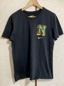 ★【NIKE：ナイキ】ナンバリング00 Nプリント 半袖 Tシャツ sizeM/ブラック