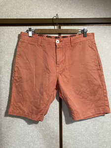 ★【Dickies：ディッキーズ】 後染め カラーショーツ ショートパンツ チノ size30/朱色