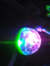 USB　ディスコボール　RGBLEDライト　LED 　ライト　カラフル　電球　自動回転　ステージライト　DJ　パーティー　LED電球