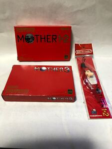 ゲームボーイアドバンス用ソフトmother1+2、mother3、MOTHER1+2の予約購入特典のどせいさんストラップのセット