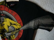 to3501　激レア　ROCKY Shoes ＆ Boots　ロッキー　vintage　ビンテージ　アメリカ製　消防隊　ファイヤー　レスキュー　プリント　tシャツ_画像4