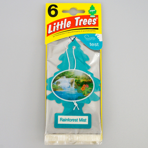 お得な6枚組 リトルツリー レイン フォレスト ミスト Little Trees 芳香剤 エアフレッシュナー 車 部屋 吊り下げ USA【メール便 送料無料】