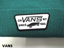 未使用【VANS BEANIE GREEN ヴァンズ バンズ ビーニー ニットキャップ】_画像3