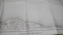 　古地図 　赤崎　鳥取県　地図　資料　46×57cm　　明治31年測量　　昭和9年印刷　発行　シミ　B_画像2