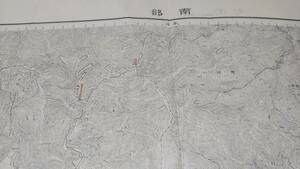 　古地図 　南部　山梨県　静岡県　地図　資料　46×57cm　　明治41年測量　　昭和6年印刷　発行　かきこみ　B