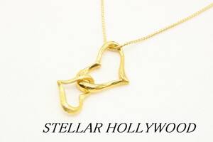 [U471]STELLAR HOLLYWOOD Stella Hollywood двойной Heart колье Gold цвет [ стоимость доставки единый по всей стране 198 иен ]