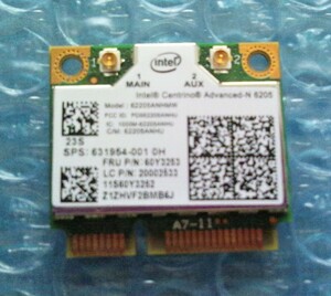 【ジャンク】無線LANカード Intel Centrino Advanced-N 6205