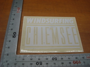 展示品！新品CHIEMSEE(キムジー)WINDSURFINGステッカーロゴ ホワイト