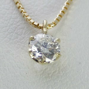 ダイヤモンド ネックレス K18 一粒 0.3カラット 鑑定書付 0.31ct Fカラー VVS2クラス 3EXカット GIA 21997-kp KDP*K