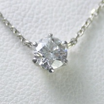 ダイヤモンド ネックレス プラチナ 一粒 0.3カラット 鑑定書付 0.35ct Dカラー VS2クラス 3EXカット GIA 22262-6pp KDP*P_画像1