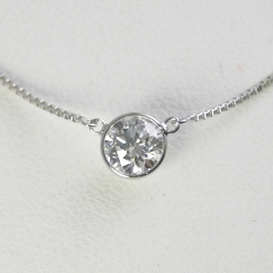 ダイヤモンド ネックレス プラチナ 一粒 0.5カラット 鑑定書付 0.50ct Fカラー SI2クラス EXカット GIA 21963-bp KDP*P