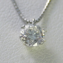 ダイヤモンド ネックレス プラチナ 一粒 0.3カラット 鑑定書付 0.35ct Dカラー VVS2クラス 3EXカット GIA 22176-6p KDP*P_画像1