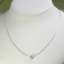 ダイヤモンド ネックレス プラチナ 一粒 0.3カラット 鑑定書付 0.36ct Dカラー VS1クラス 3EXカット GIA 22332-bp KDP*P_画像2