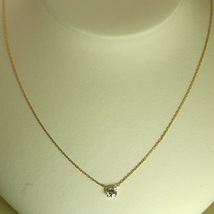 ダイヤモンド ネックレス K18 一粒 0.4カラット 鑑定書付 0.45ct Dカラー SI1クラス 3EXカット GIA 22120-6kp KDP*K_画像2