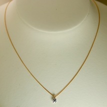 ダイヤモンド ネックレス K18PG 一粒 0.3ｃｔ GIA鑑定書付 0.30ct Dカラー VS2クラス 3EXカット GIA 21793-k1p KDP*KP_画像2