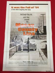 vh00128『Macon County Line』USオリジナル1シートポスター　アラン・ビント　ジェシー・ビント　R.G. コンプトン