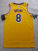 SWINGMAN 美品 NBA LAKERS コービー・ブライアント BRYANT #8 ロサンゼルス・レイカーズ NIKE ナイキ スウィングマン ユニフォーム バスケ_画像2