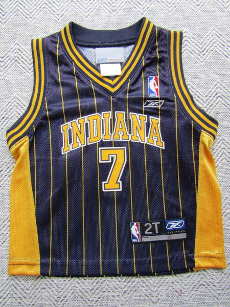 美品 NBA O'NEAL ＃7 ジャーメイン・オニール PACERS インディアナ・ペイサーズ reebok リーボック製 ベビー ユニフォーム 当時物 バスケ