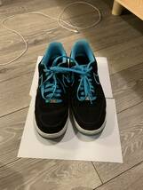 NIKE AIR FORCE1 US13(31cm) Black/Turquoise Blue ナイキ エア フォース 1 ロー ブラック/ターコイズブルー_画像2