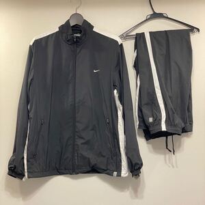 破格 美品 NIKE ナイキ ナイロン セットアップ Lサイズ ブラック