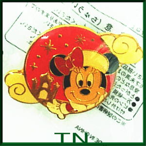  free shipping } Tokyo Disney resort minnie Christmas * Disney pin badge A00190