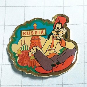 free shipping ) Goofy Russia Disney pin badge A02627