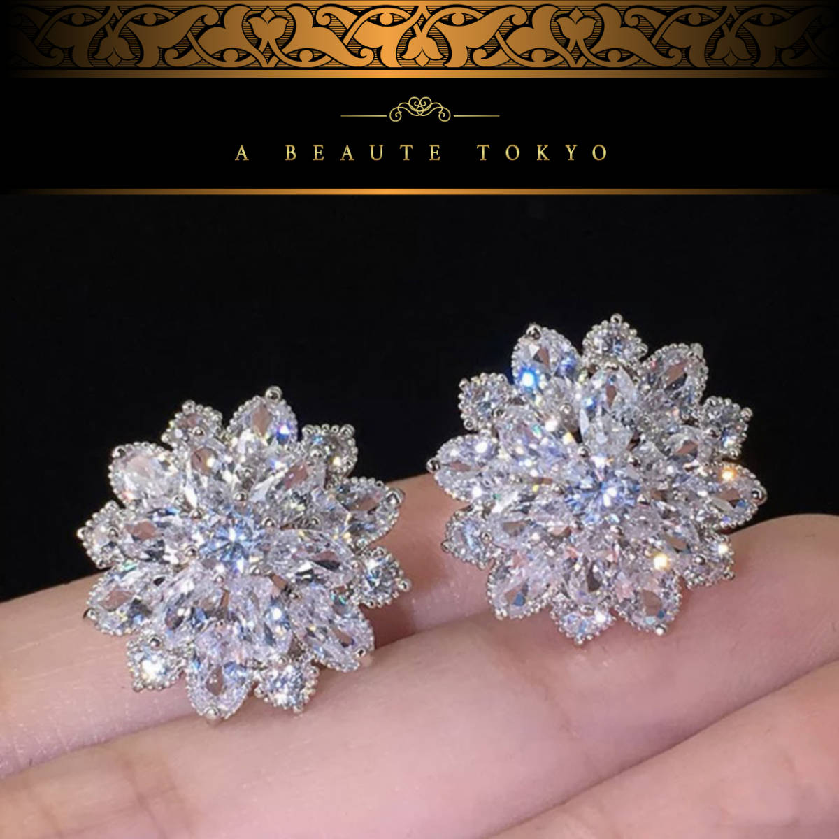 SALE/61%OFF】 品質重視 高級モアッサナイト ピアス 合計1カラット