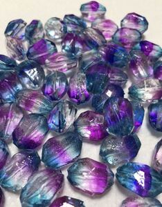  Roo site beads 10 piece gradation Vintage beads resin beads plastic beads 