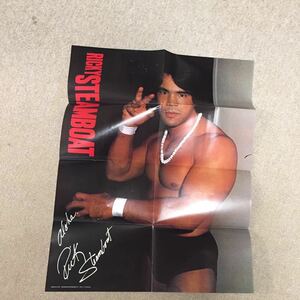 リッキー・スティームボード ポスター 全日本プロレス WWF 南海の黒豹