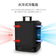 【冷風機黒4個】冷風機 扇風機 加湿器 卓上冷風扇 風量3段階 クーラー USB給電式 ハンドル　小型 ミニエアコン_画像2